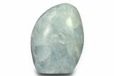 Polished, Free-Standing Blue Calcite - Madagascar #290321-1